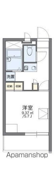 レオパレスグリーンフォレスト201の間取り