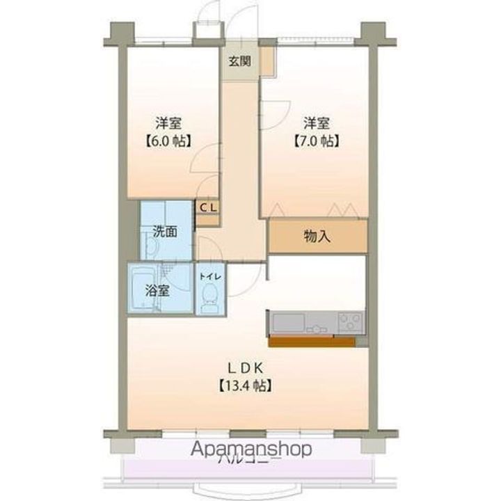 グランコリーヌ103の間取り