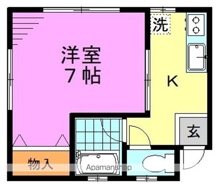 東京都杉並区高円寺南2丁目の賃貸アパートの間取り