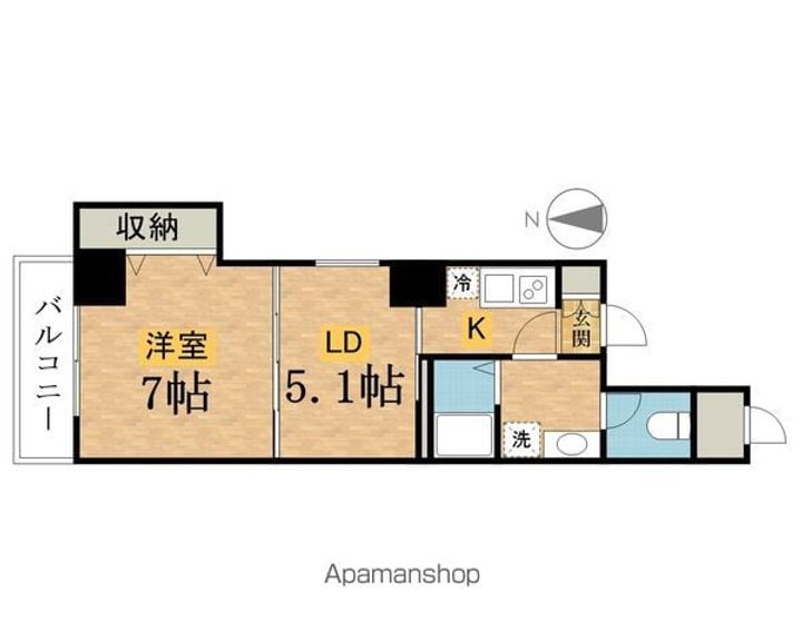 (仮)三崎町プロジェクト701の間取り