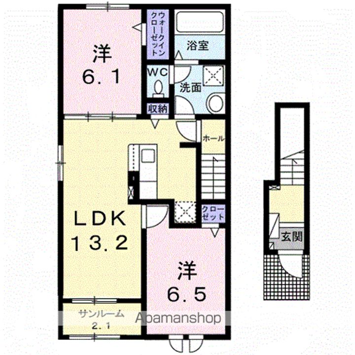 ヴィ・メゾン西軽井沢 Cの間取り