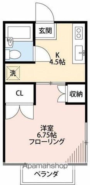 東京都三鷹市井の頭3丁目の賃貸アパートの間取り