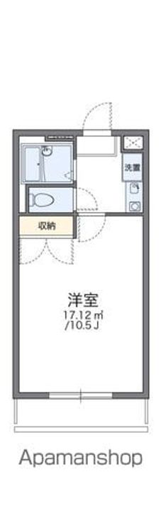 レオパレス中門205の間取り