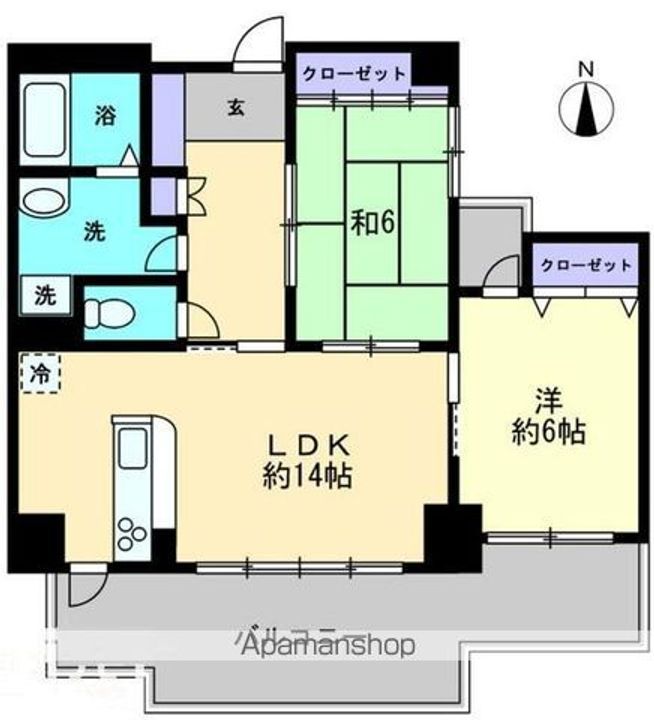 ストーンレイク子の浜C404の間取り