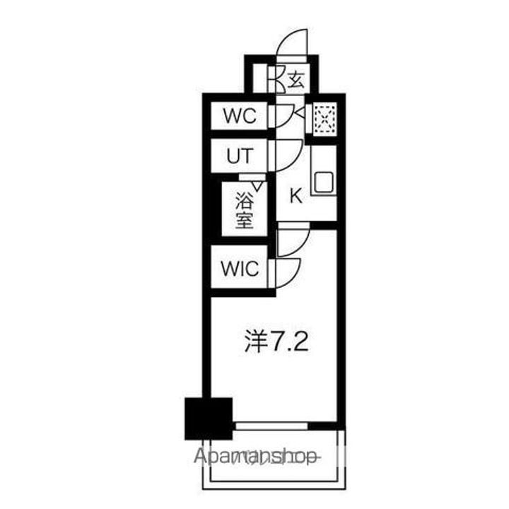 愛知県名古屋市中区新栄3丁目の賃貸マンションの間取り