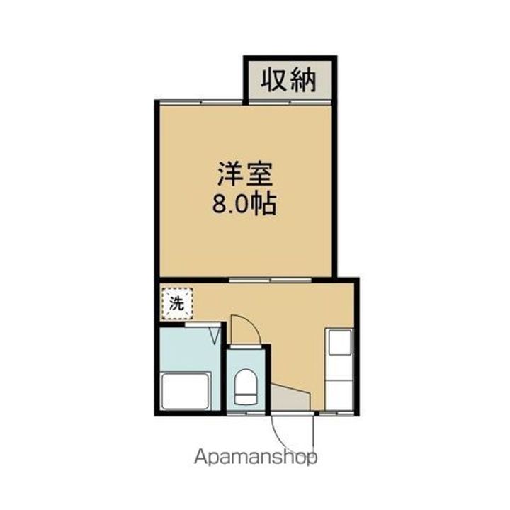 岩手県盛岡市松園2丁目の賃貸アパートの間取り