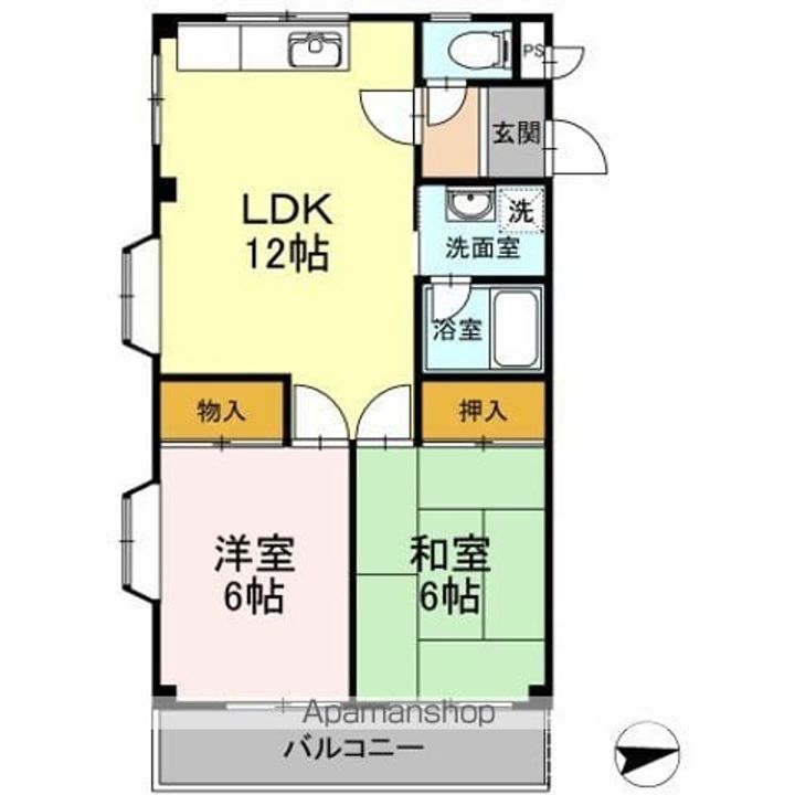 花家のハイツⅡの間取り