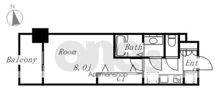 愛知県名古屋市東区葵3丁目の賃貸マンションの間取り
