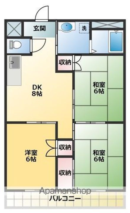 コーポエンゼル407の間取り