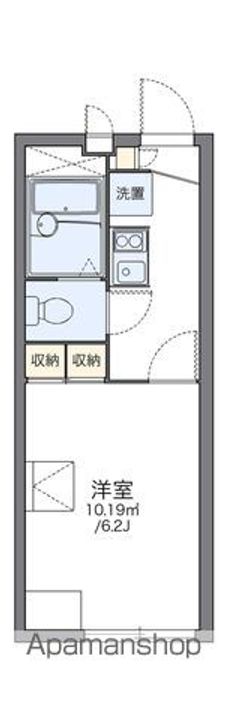 レオパレスベルロード102の間取り