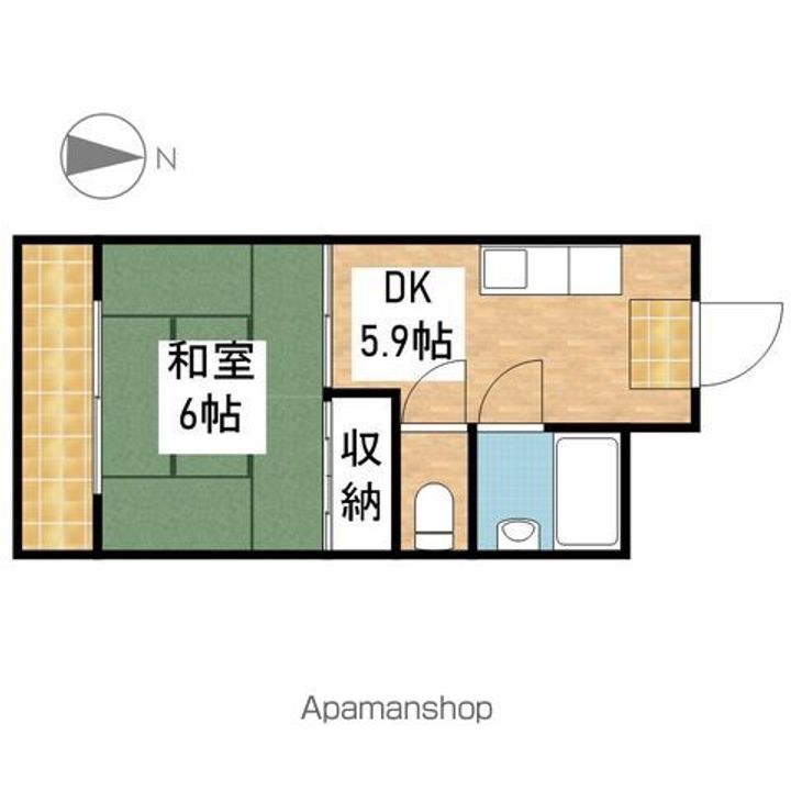 東海伸銅ビル302の間取り