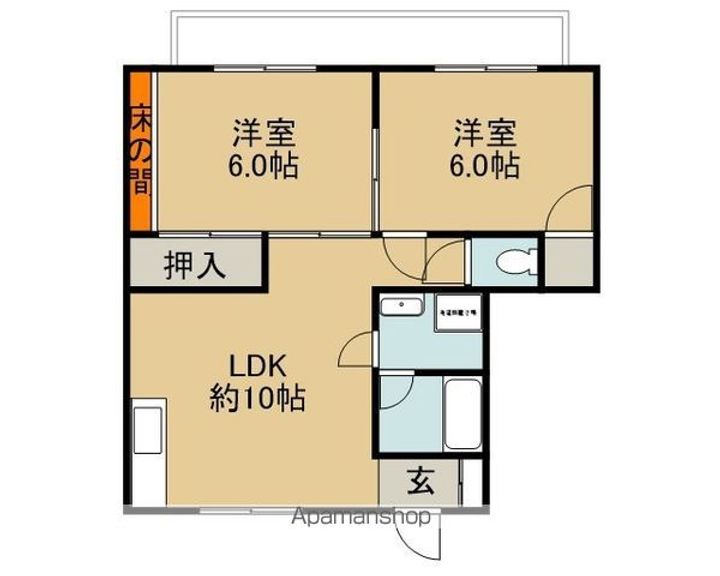 Aハイツ103の間取り