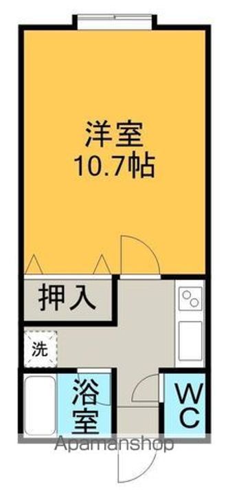 北海道網走市台町1丁目の賃貸アパートの間取り