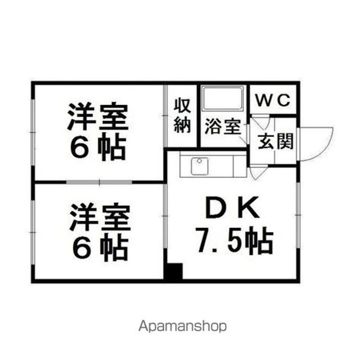 コーポラスグリーン101の間取り