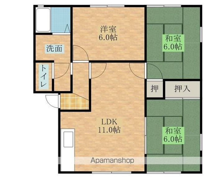 フレグランス久米田の間取り