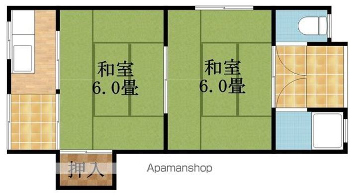 池田文化7号棟58の間取り