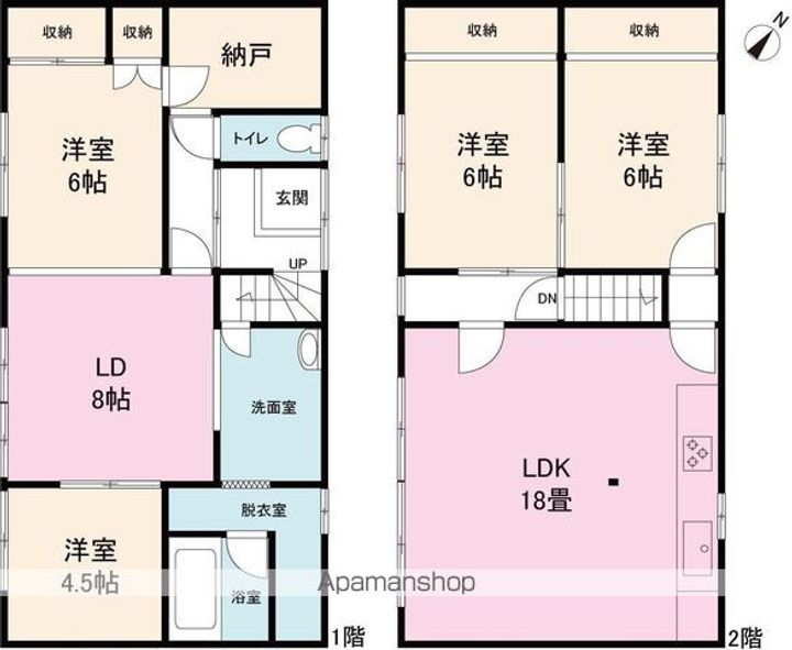 北海道岩見沢市一条東7丁目(一戸建)の賃貸物件戸建ての間取り
