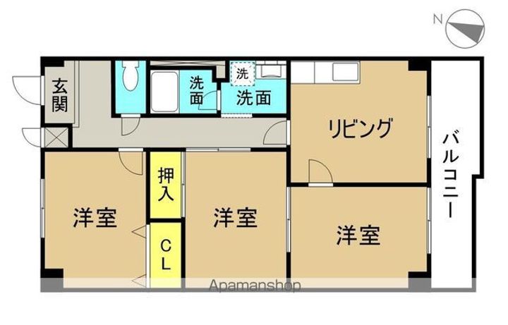 シティプラザミウラ501.の間取り