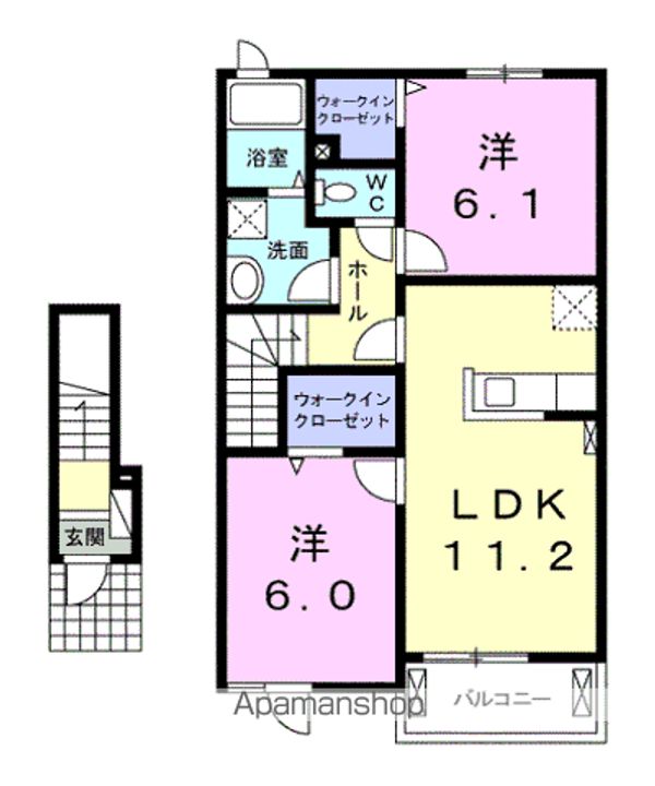 グレイスハーモニーⅠの間取り