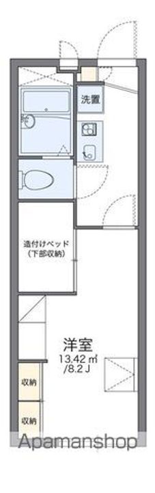 レオパレス駒204の間取り