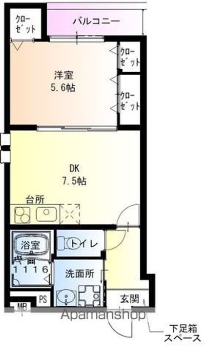 フジパレス浜寺石津東の間取り