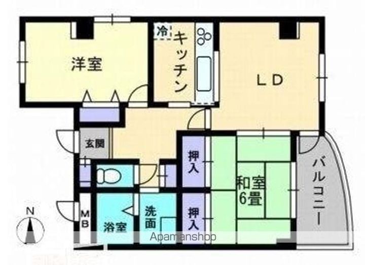 レイクウエストⅡ6001の間取り