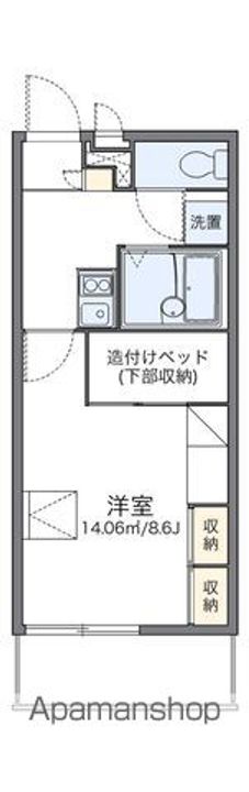 レオパレスアコンティオス306の間取り
