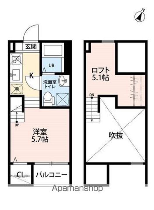 St ZUCCA(エスティーズッカ)の間取り