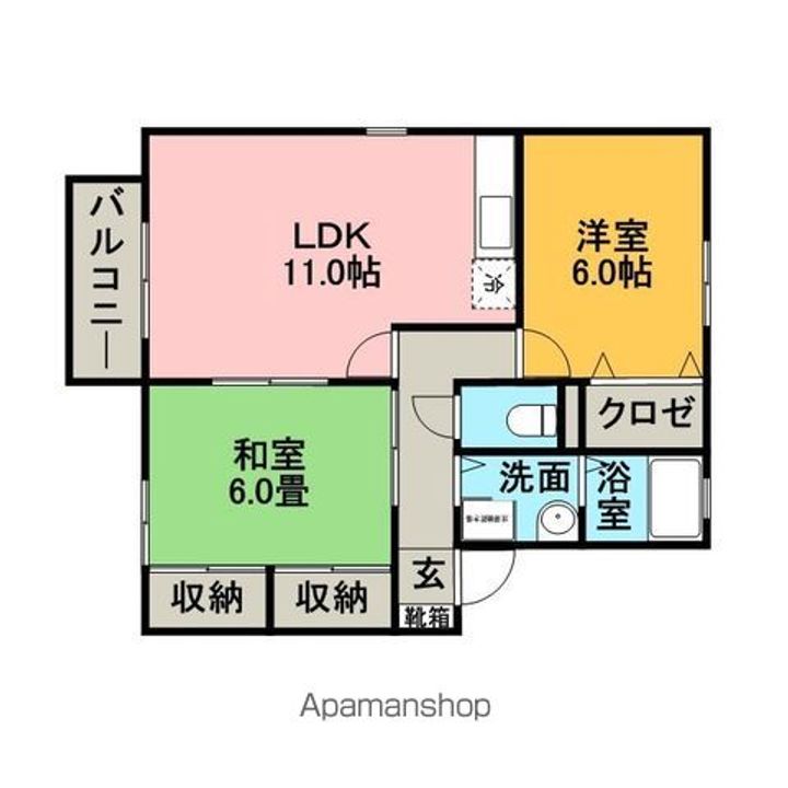 グリーンヴィラ若葉台の間取り