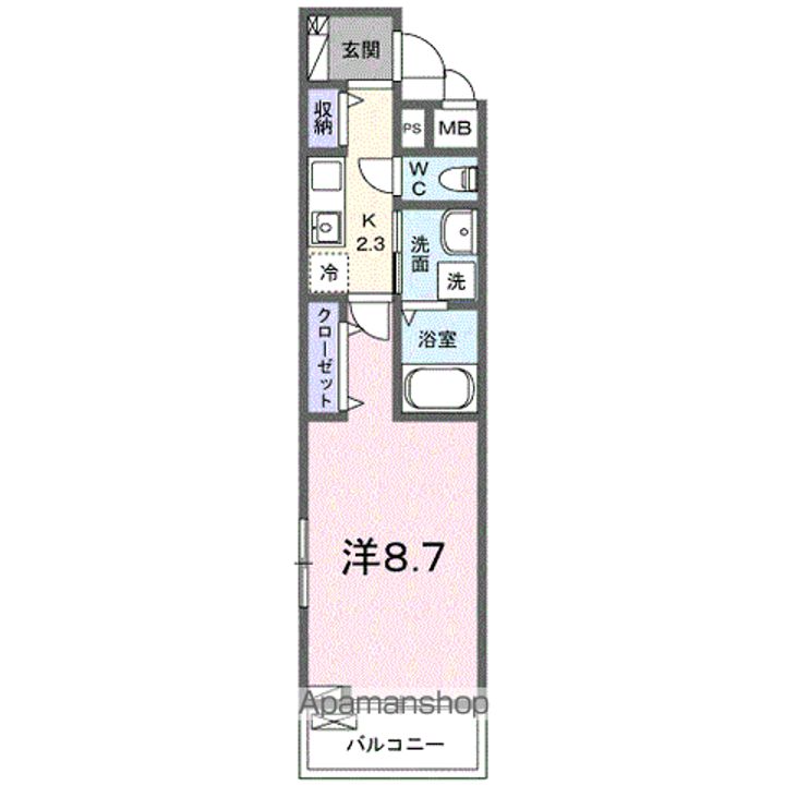 クラール中市 Aの間取り