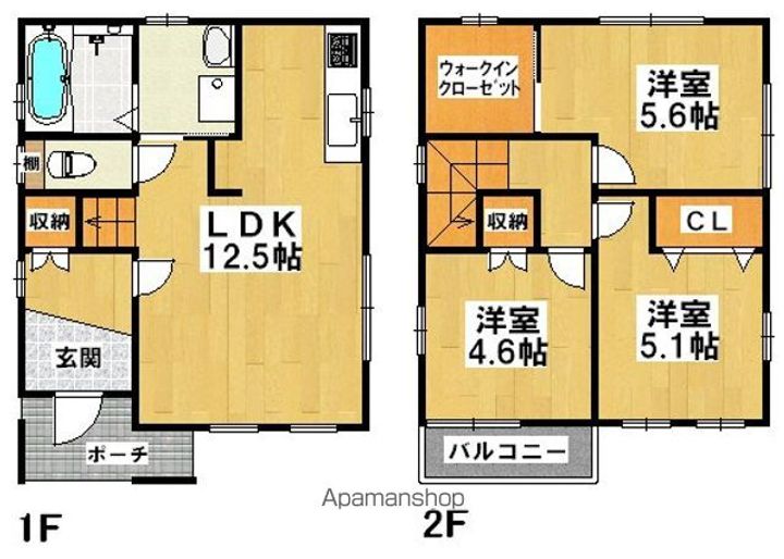 大阪府堺市中区八田北町(一戸建)の賃貸物件の間取り