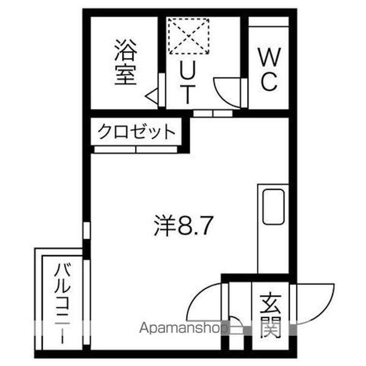 愛知県名古屋市西区児玉3丁目の賃貸アパートの間取り
