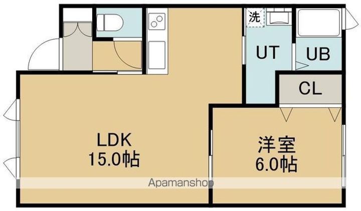 ぴゅあすずかけⅠ101の間取り