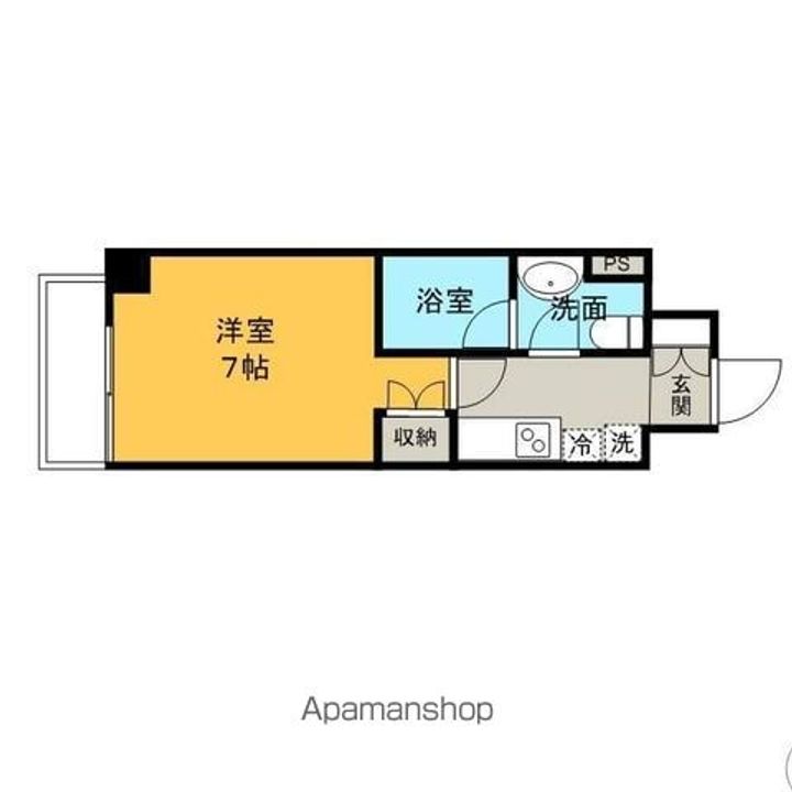 愛知県名古屋市東区山口町の賃貸マンションの間取り