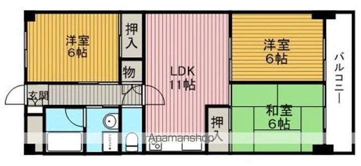 メゾン二本松の間取り