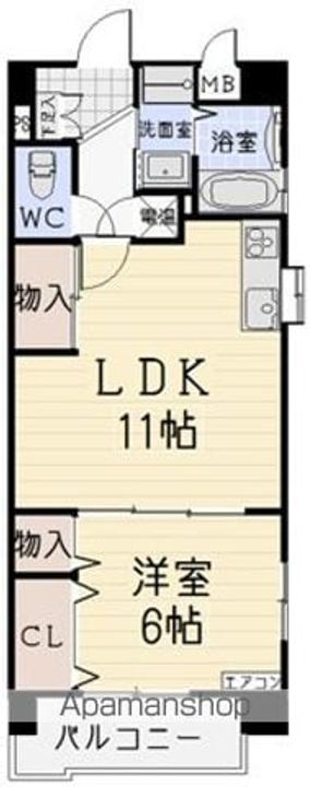 愛知県春日井市上条町1丁目の賃貸マンションの間取り