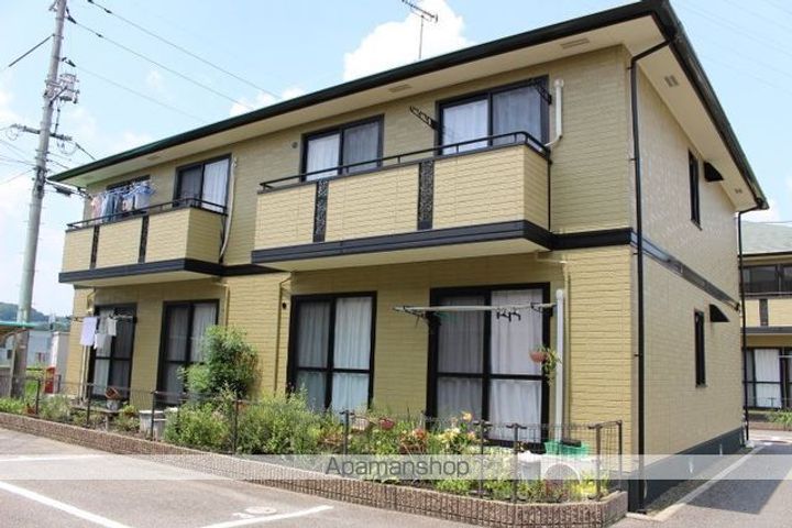 岡山県岡山市北区津高の賃貸アパートの外観