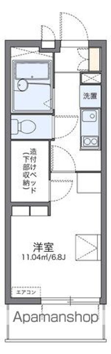 レオパレス光302の間取り