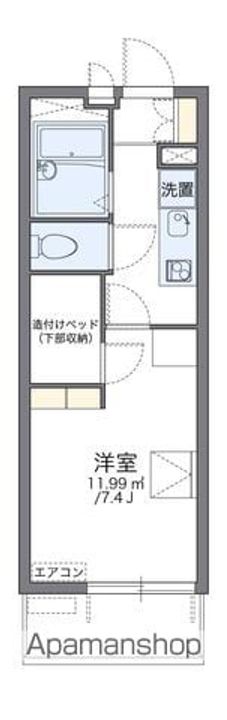 レオパレスナイス五井812の間取り