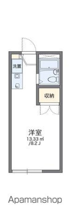 レオパレス社台106の間取り