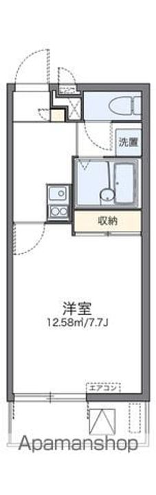 レオパレスインサイド中村305の間取り