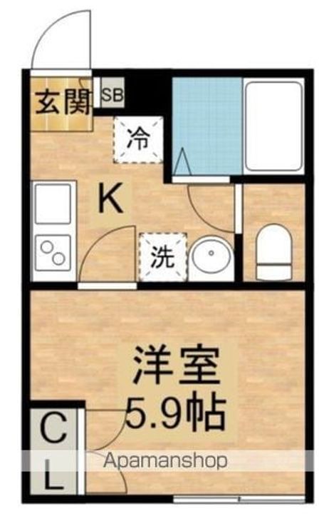早稲田鶴巻町IMAハウスの間取り