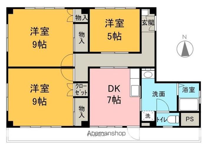 レッドウィングマンション301の間取り