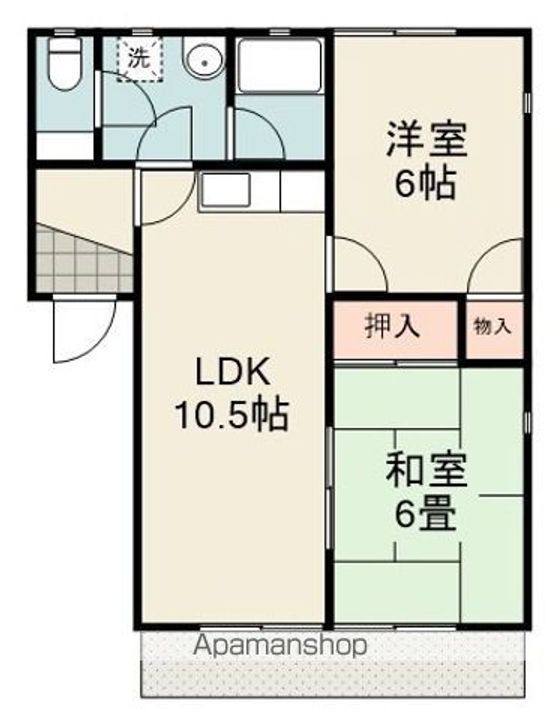 スクウェア25B102の間取り