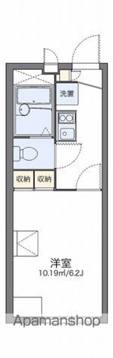 レオパレスK206の間取り