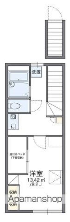 レオパレス山長207の間取り