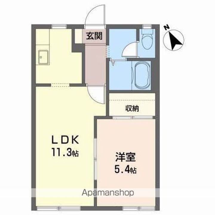 ファミール北日詰Aの間取り