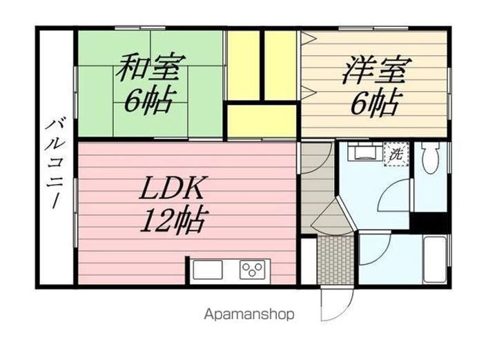 コーポ清風台101の間取り