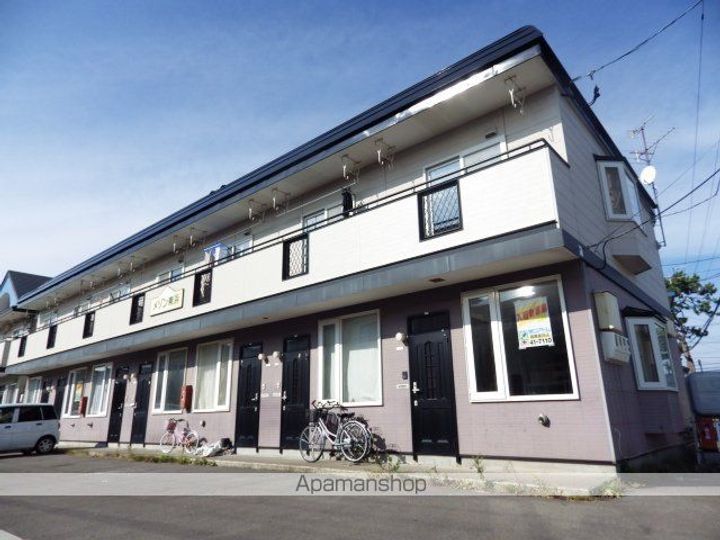 北海道北斗市東浜2丁目の賃貸アパート107の外観