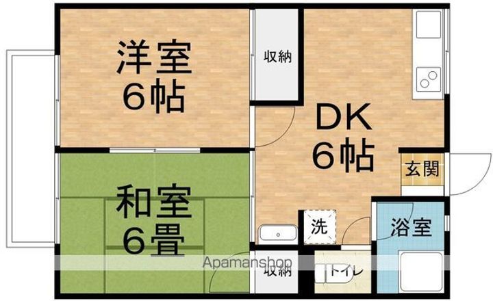 シティハイムタカミヤの間取り